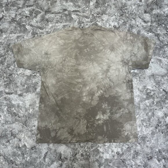 The Mountain Mens XL T Shirt Elephant Tie Dye African Lion Safari Grey - Picture 2 of 8